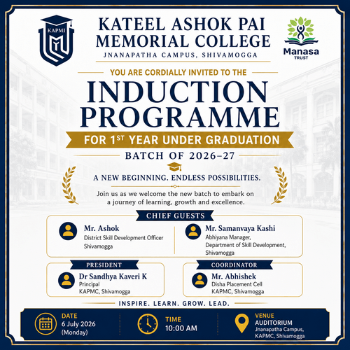 Induction Programme  for 2026- 27 Batch UG